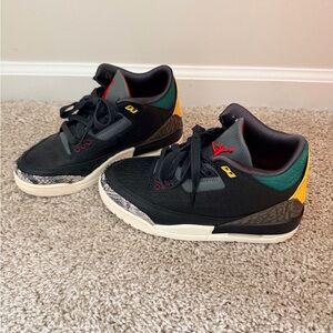 Jordan Kids Sneakers Black Yellow Green